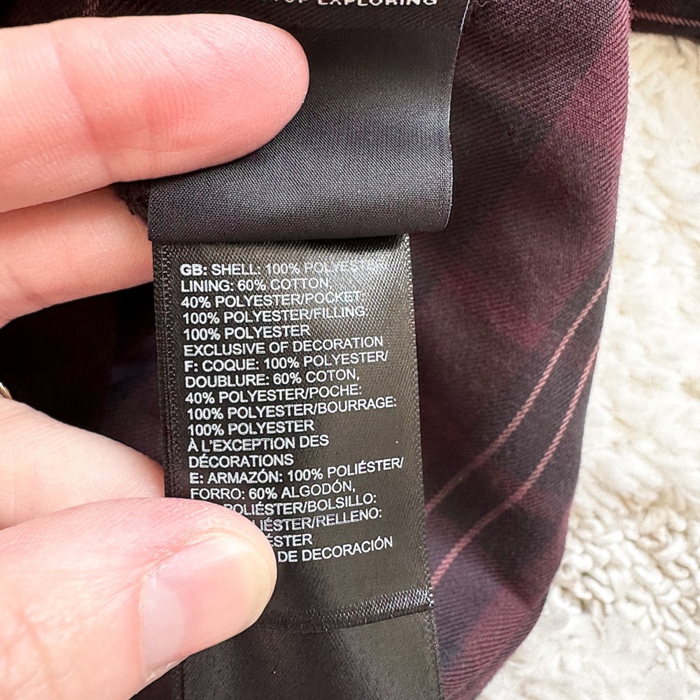 The north face Fort Point Insulated Flannel Jacket Men's reversible black plaid - Picture 11 of 12